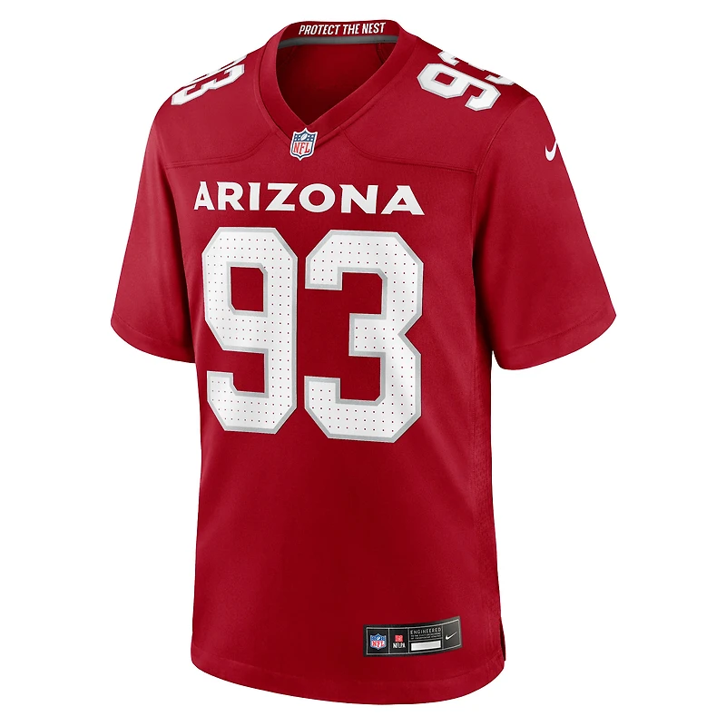Men's Nike Calais Campbell  Cardinal Arizona Cardinals Team Game Jersey