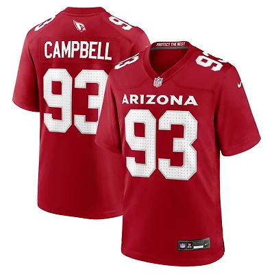 Men's Nike Calais Campbell  Cardinal Arizona Cardinals Team Game Jersey