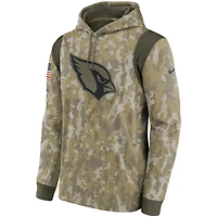 Homme Nike Camo Arizona Cardinals 2021 Salute To Service - Therma Performance Pullover Hoodie