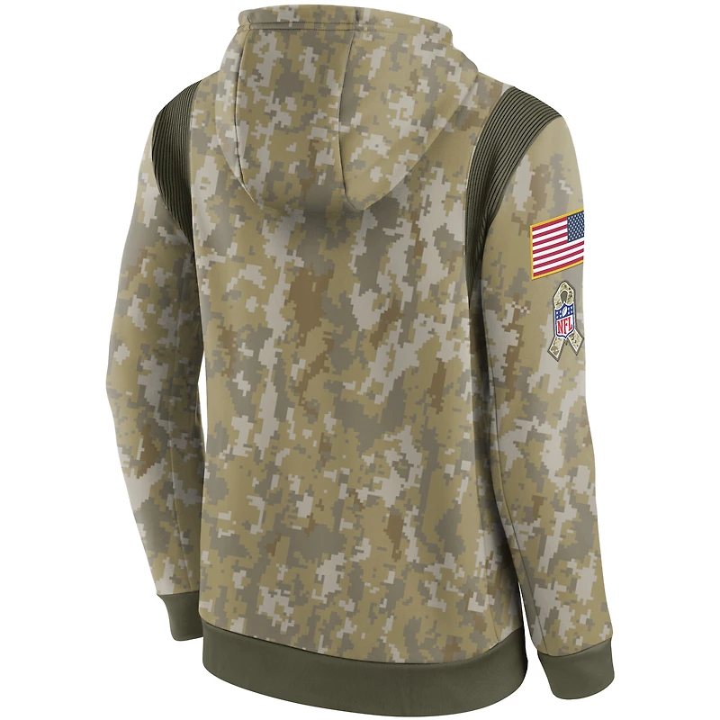 Men's Nike Camo Arizona Cardinals 2021 Salute To Service - Therma Performance Pullover Hoodie