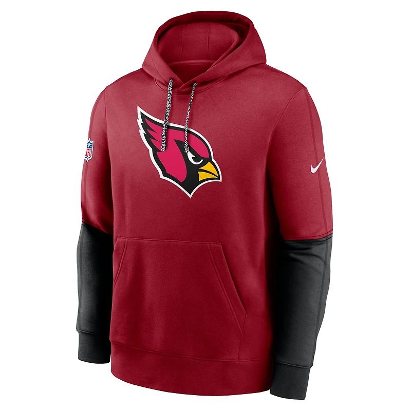 Sweat à capuche Nike Cardinal Arizona Cardinals 2024 Sideline Club pour homme