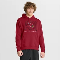Men's Nike Cardinal Arizona Cardinals Busted Play Club Fleece Pullover Hoodie