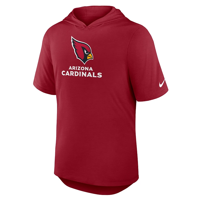 Men's Nike Cardinal Arizona Cardinals Lockup Tri-Blend Hoodie T-Shirt