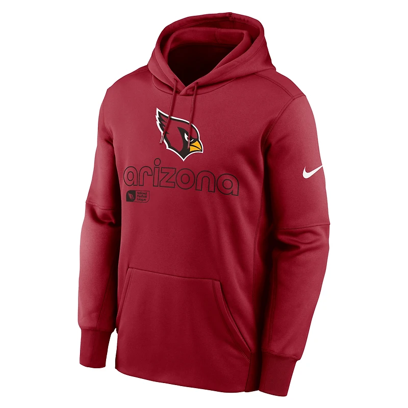 Men's Nike Cardinal Arizona Cardinals Performance Pullover Hoodie