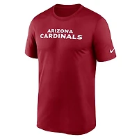 Men's Nike Cardinal Arizona Cardinals Primetime Legend Wordmark Performance T-Shirt