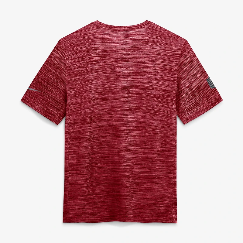 T-shirt Nike Cardinal Arizona Cardinals Sideline Double Covered Dri-FIT Velocity pour homme