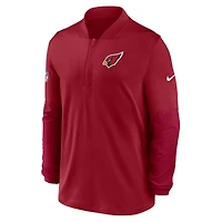 Pull Nike Cardinal Sideline Dri-FIT demi-zippé pour homme des Cardinals de l'Arizona