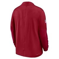 Pull Nike Cardinal Sideline Dri-FIT demi-zippé pour homme des Cardinals de l'Arizona
