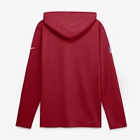 Men's Nike  Cardinal Arizona Cardinals Sideline Lightweight Long Sleeve Hooded Dri-FIT Top