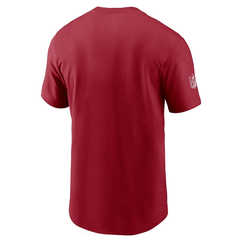 T-shirt Nike Cardinal Arizona Cardinals Sideline Performance pour homme