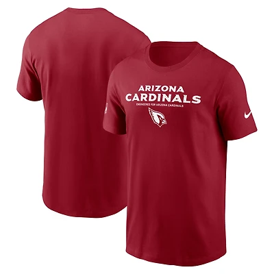 T-shirt Nike Cardinal Arizona Cardinals Sideline Performance pour homme