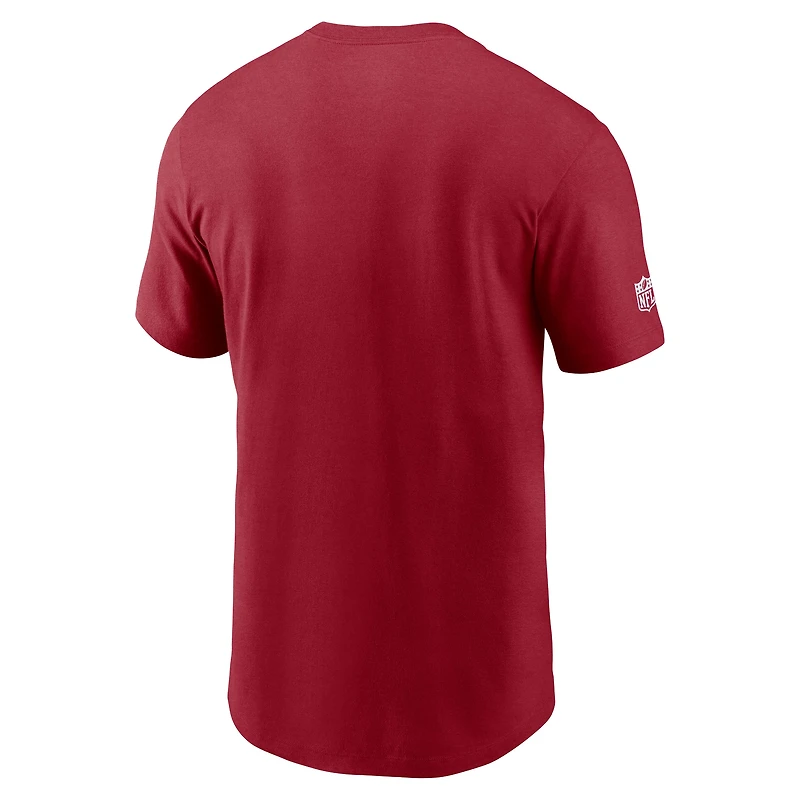 T-shirt pour homme Cardinal Arizona Cardinals Sideline Performance de Nike