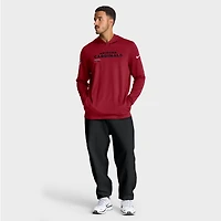T-shirt à capuche manches longues Nike Cardinal Arizona Cardinals Sideline Pure Fury Dri-FIT pour homme