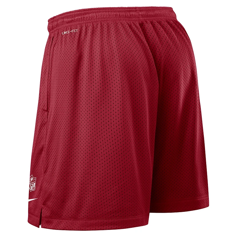 Men's Nike Cardinal Arizona Cardinals Sideline Reversible Dri-FIT Shorts