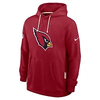 Men's Nike Cardinal Arizona Cardinals Sideline Standard Issue Initial Home Dri-FIT Hoodie