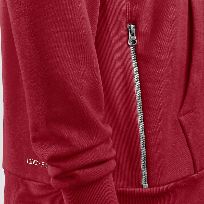 Sweat à capuche Nike Cardinal Arizona Cardinals Sideline Standard Issue Initial Home Dri-FIT pour homme