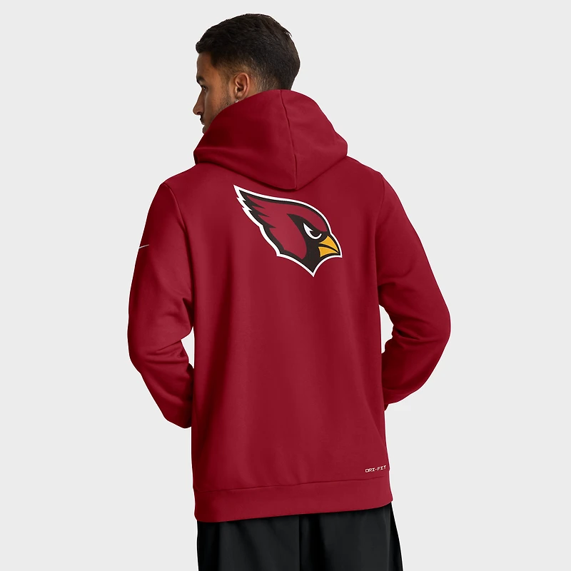 Sweat à capuche Nike Cardinal Arizona Cardinals Sideline Standard Issue Utility Player Dri-FIT entièrement zippé pour homme