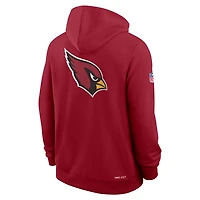 Men's Nike Cardinal Arizona Cardinals Sideline Standard Issue Utility Player Dri-FIT Full-Zip Hoodie