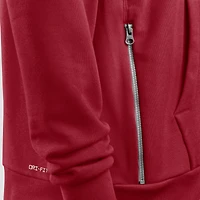 Men's Nike Cardinal Arizona Cardinals Sideline Standard Issue Utility Player Dri-FIT Full-Zip Hoodie