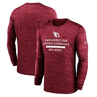 Men's Nike Cardinal Arizona Cardinals Sideline Velocity Performance Long Sleeve T-Shirt