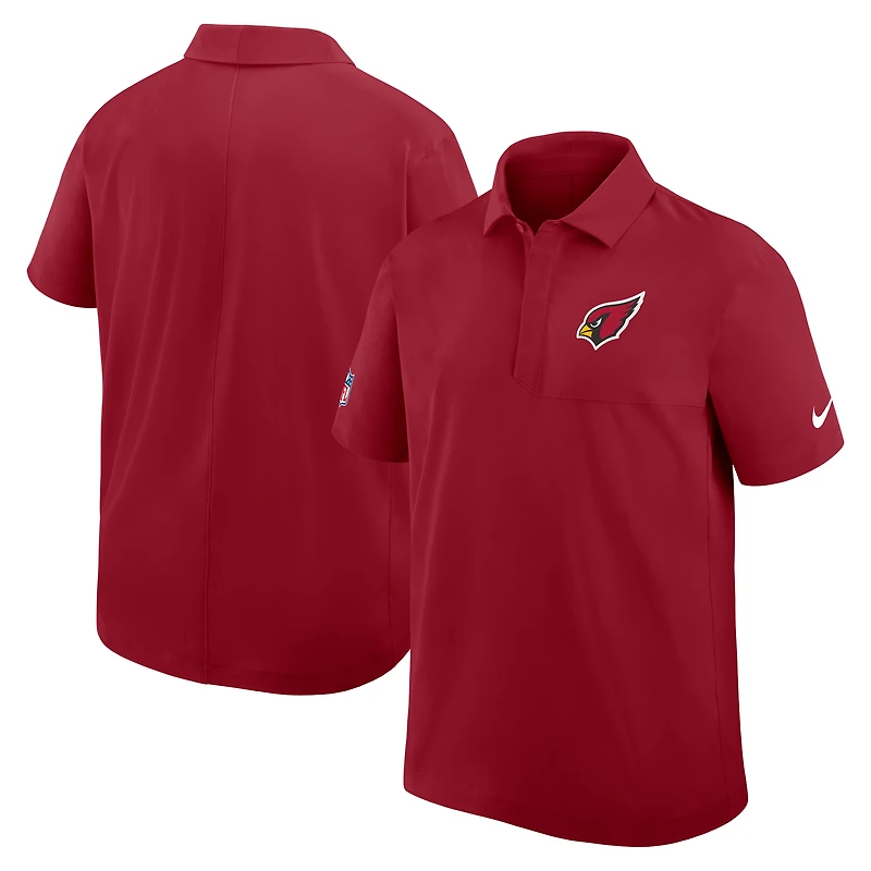 Men's Nike Cardinal Arizona Cardinals Sideline Woven Dri-FIT Polo