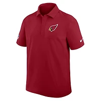 Men's Nike Cardinal Arizona Cardinals Sideline Woven Dri-FIT Polo