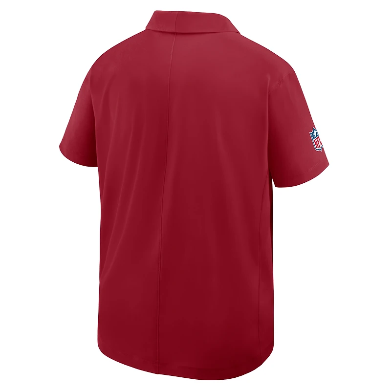 Polo tissé Nike Cardinal Sideline Dri-FIT pour homme des Cardinals de l'Arizona