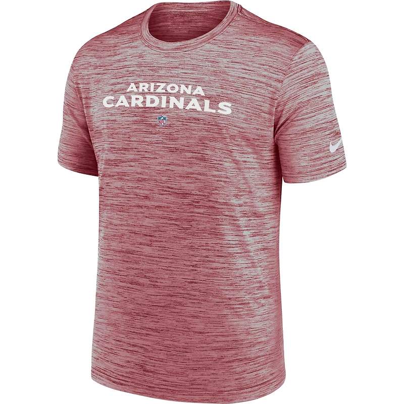 T-shirt Nike Cardinal Arizona Cardinals Team Sideline Velocity Performance pour homme