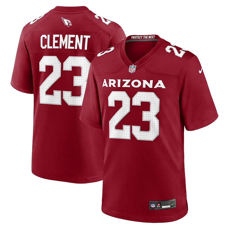 Men's Nike Corey Clement Cardinal Arizona Cardinals Team Game Jersey