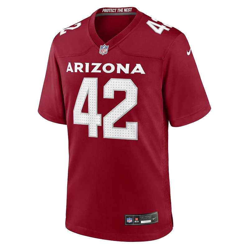 Men's Nike Dadrion Taylor-Demerson  Cardinal Arizona Cardinals Team Game Jersey