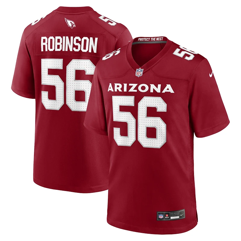Maillot de jeu joueur Nike Darius Robinson Cardinal Arizona Cardinals pour homme