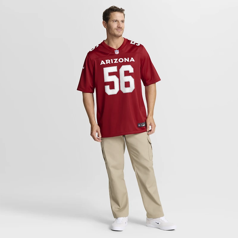 Maillot de match Nike Darius Robinson Cardinal Arizona Cardinals pour homme