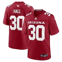 Men's Nike Darren Hall  Cardinal Arizona Cardinals Team Game Jersey