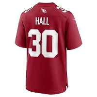 Men's Nike Darren Hall  Cardinal Arizona Cardinals Team Game Jersey
