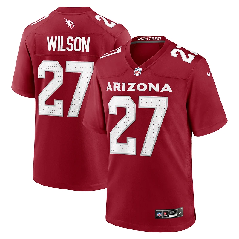 Maillot de match l'équipe Nike Divaad Wilson Cardinal des Arizona Cardinals pour homme