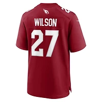 Men's Nike Divaad Wilson  Cardinal Arizona Cardinals Team Game Jersey