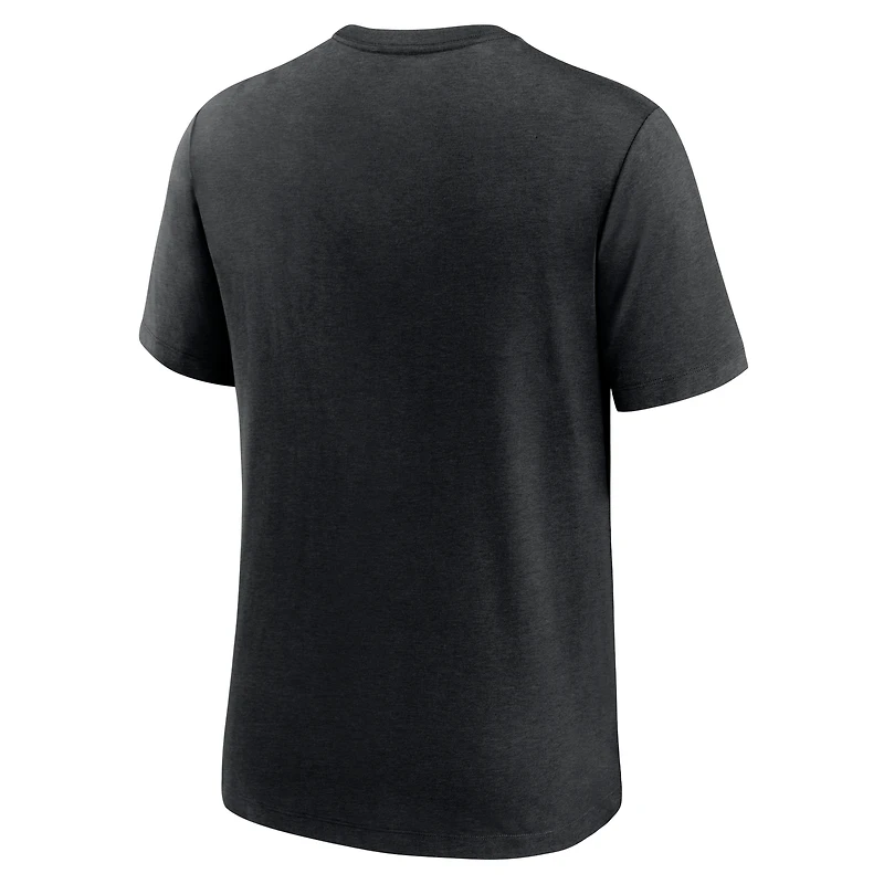 T-shirt Nike Heather Black Arizona Cardinals Team Tri-Blend pour homme
