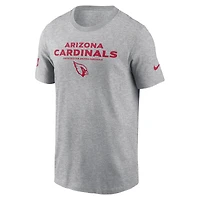 Men's Nike Heather Gray Arizona Cardinals Sideline Dri-FIT T-Shirt