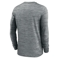 Men's Nike  Heather Gray Arizona Cardinals Sideline Team Velocity Performance Long Sleeve T-Shirt