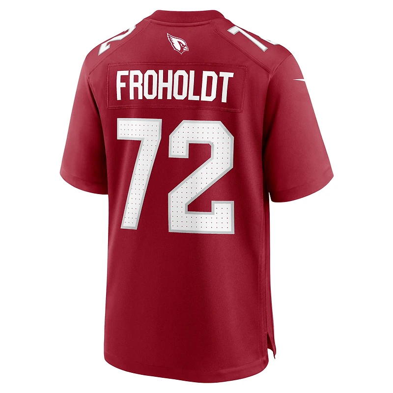 Men's Nike Hjalte Froholdt  Cardinal Arizona Cardinals Team Game Jersey