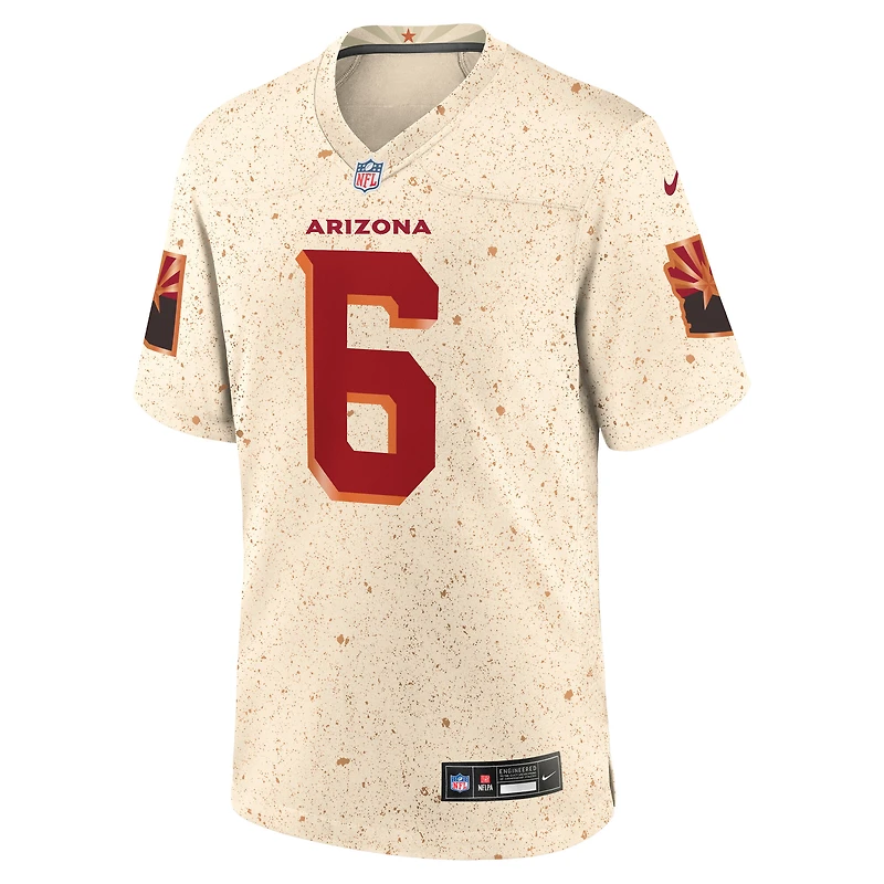 Men's Nike James Conner Natural Arizona Cardinals 2025 Rivalries Collection Game Jersey