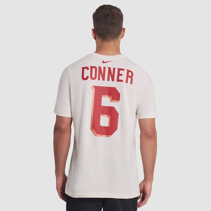 Men's Nike James Conner Natural Arizona Cardinals 2025 Rivalries Collection Player Name & Number T-Shirt