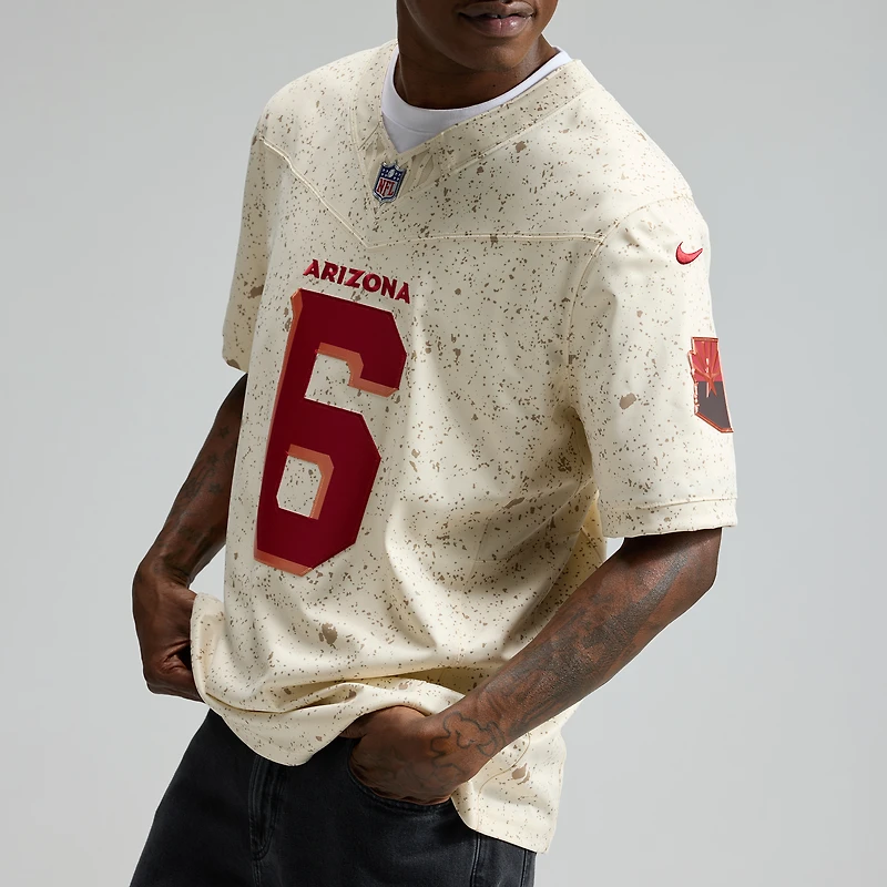 Men's Nike James Conner Natural Arizona Cardinals 2025 Rivalries Collection Stitched Limited Jersey
