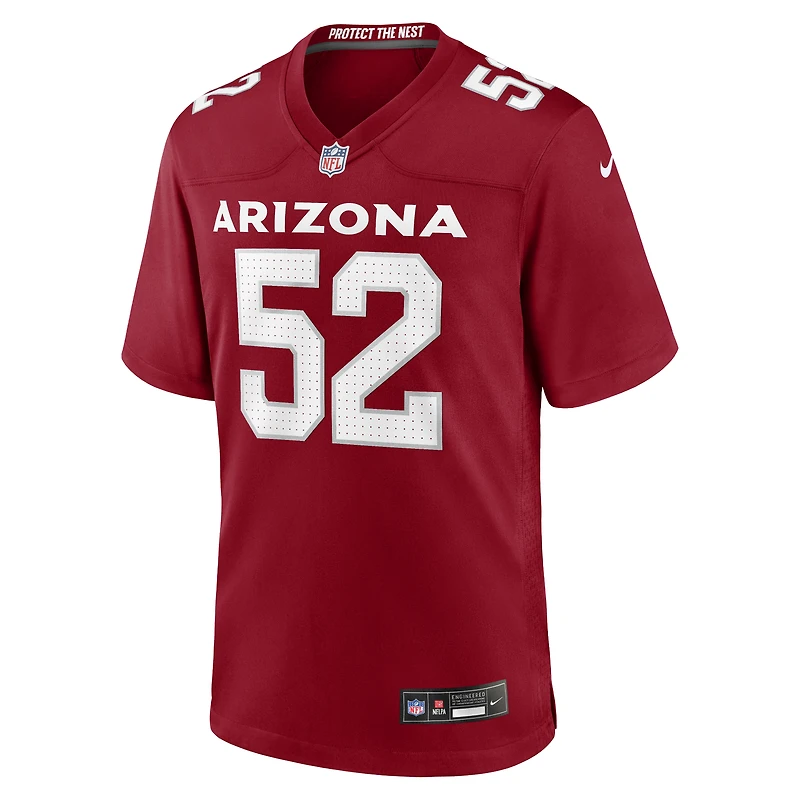 Maillot Nike Jordan Burch Cardinal pour homme, équipe des Cardinals de l'Arizona