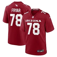 Men's Nike Josh Fryar  Cardinal Arizona Cardinals Team Game Jersey