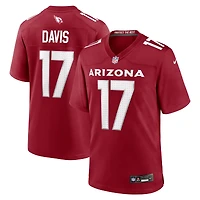 Men's Nike Kaden Davis  Cardinal Arizona Cardinals Team Game Jersey