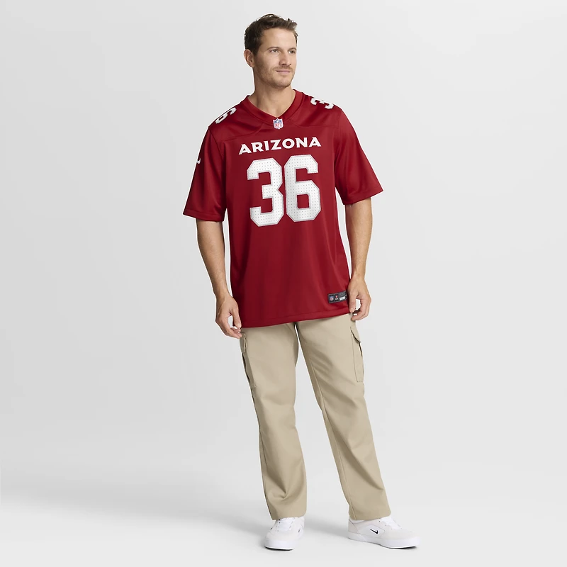 Maillot de match Nike Kitan Crawford Cardinal des Arizona Cardinals pour homme