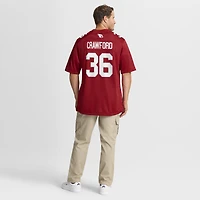 Maillot de match Nike Kitan Crawford Cardinal des Arizona Cardinals pour homme