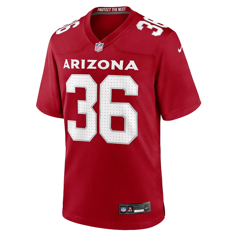 Maillot de match Nike Kitan Crawford Cardinal des Arizona Cardinals pour homme