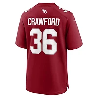 Maillot de match Nike Kitan Crawford Cardinal des Arizona Cardinals pour homme